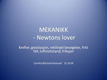 Mekanikk 2
