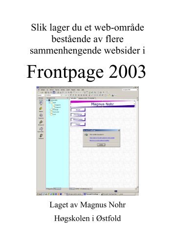 Frontpage 2003 - Høgskolen i Østfold