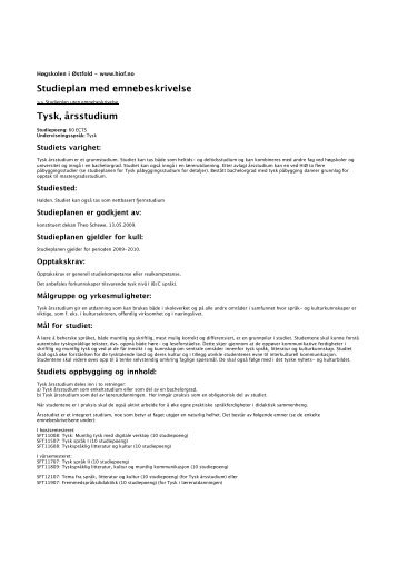 Studieåret 2009/10 - Søk - Høgskolen i Østfold