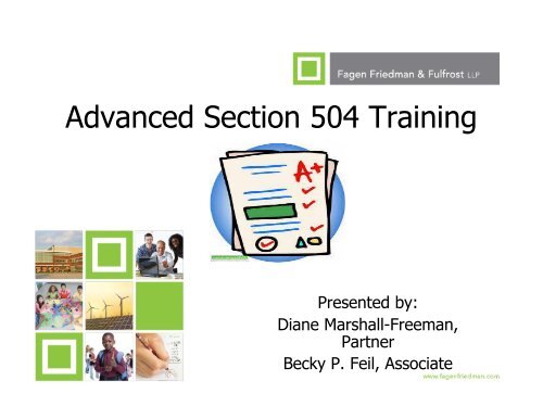 Advanced Section 504 Training - Fagen Friedman & Fulfrost