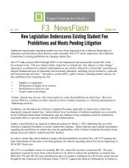 F3 NewsFlash - Fagen Friedman & Fulfrost