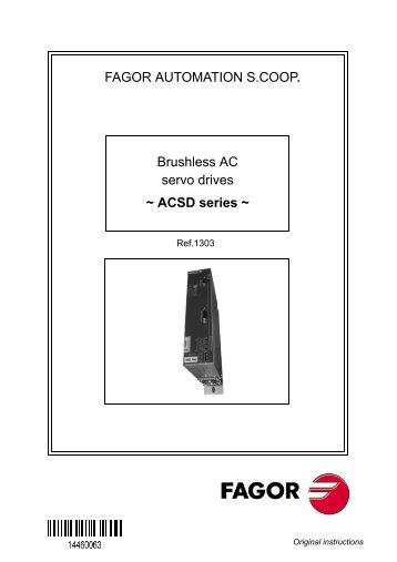 ACSD series - Fagor Automation