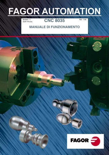 CNC 8035 - Manuale di Funzionamento - Fagor Automation