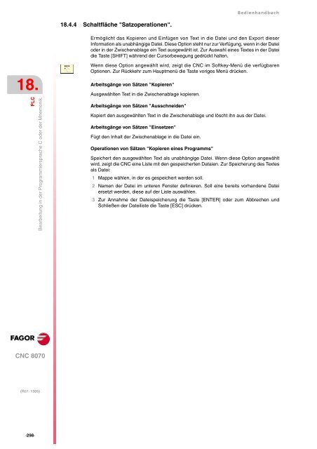 DE: man_8070_opt.pdf - Fagor Automation