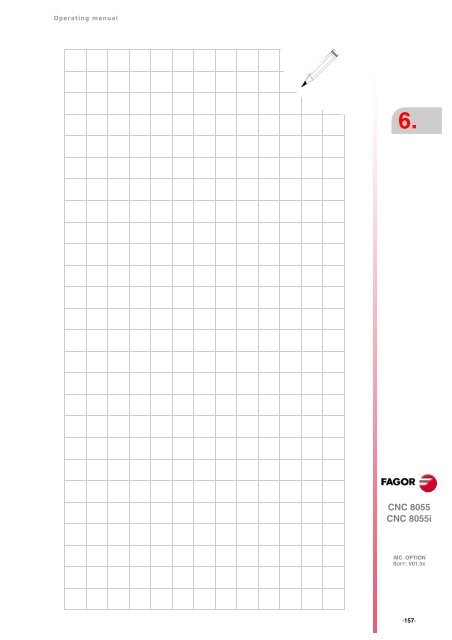 CNC 8055 - Operating manual (MC option) - Fagor Automation