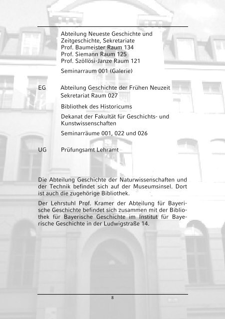 DER HYSTERIKER - Fachschaft Geschichte der LMU München - LMU