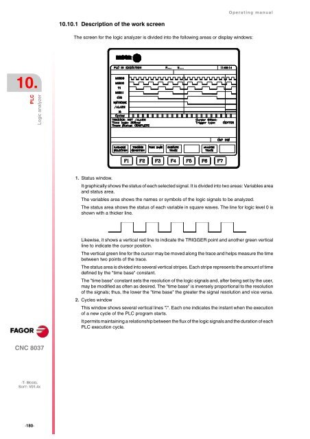 CNC 8037 T - Operating manual - Fagor Automation