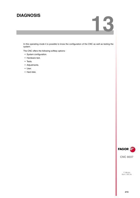 CNC 8037 T - Operating manual - Fagor Automation