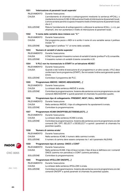 IT: man_8065_err.pdf - Fagor Automation