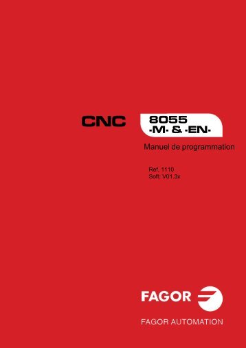 CNC 8055 - Manuel de programmation - Fagor Automation