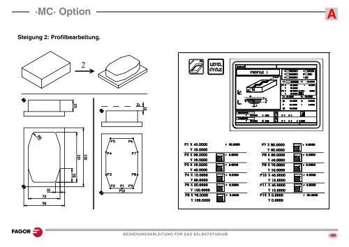 Bedienungsanleitung für das Selbststudium - Fagor Automation