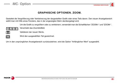 Bedienungsanleitung für das Selbststudium - Fagor Automation