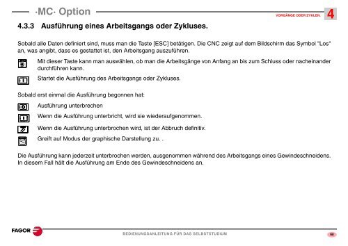 Bedienungsanleitung für das Selbststudium - Fagor Automation