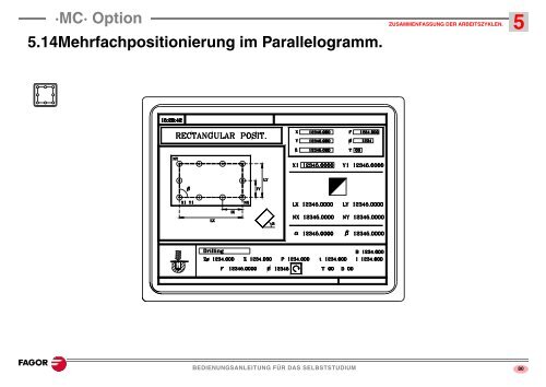 Bedienungsanleitung für das Selbststudium - Fagor Automation