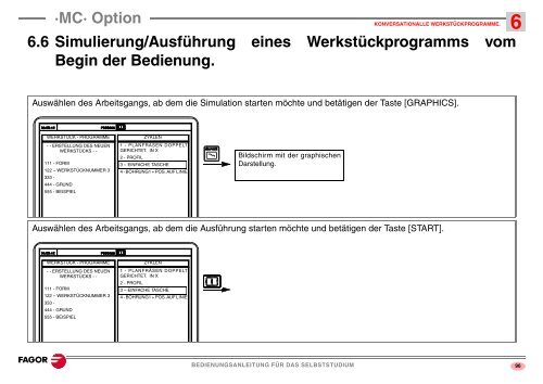 Bedienungsanleitung für das Selbststudium - Fagor Automation