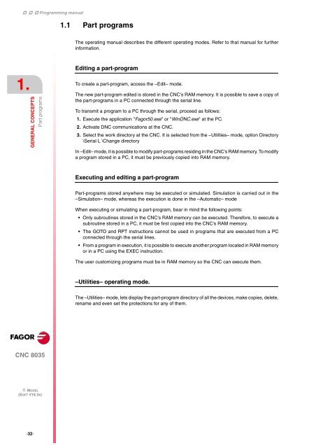 CNC 8035 - Programming manual - Fagor Automation