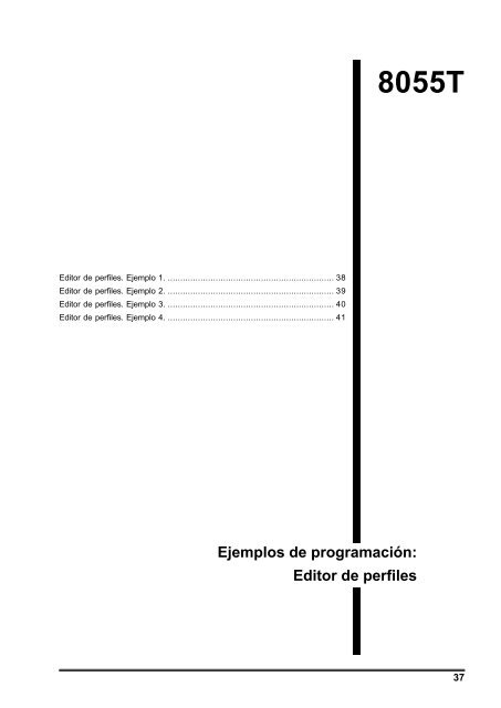 CNC 8055 - Ejemplos de programación (modelo ... - Fagor Automation