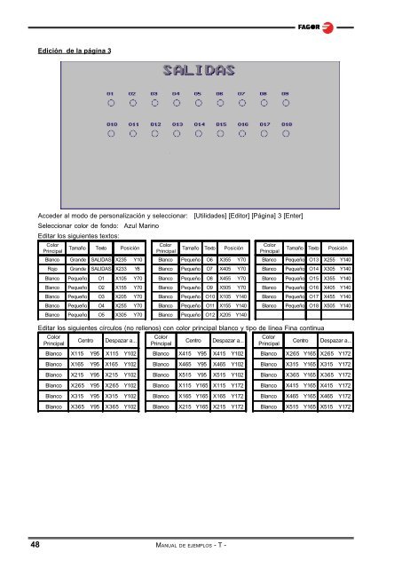 CNC 8055 - Ejemplos de programación (modelo ... - Fagor Automation