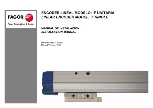"F" linear encoder manual - Fagor Automation