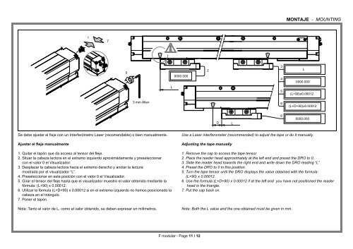 "F" linear encoder manual - Fagor Automation