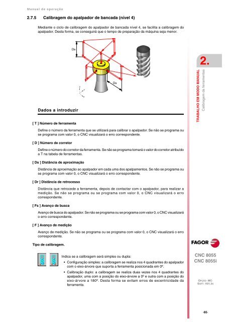 PT: man_8055mc_opt.pdf - Fagor Automation