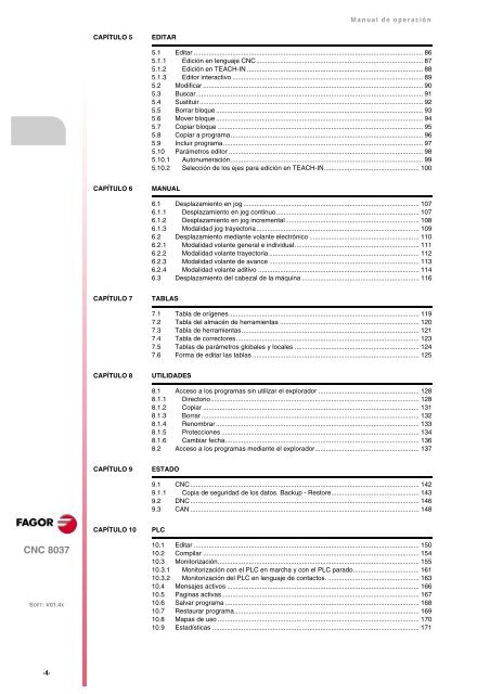 ES: man_8037m_opt.pdf - Fagor Automation