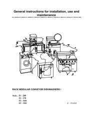 General instructions for installation, use and maintenance - fagor