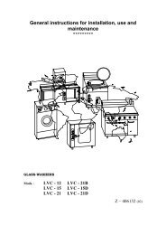 General instructions for installation, use and maintenance - fagor
