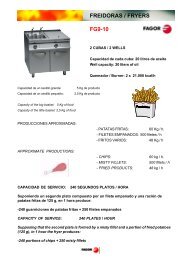 FREIDORAS / FRYERS FG9-10 - fagor