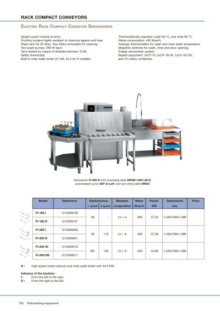 DISHWASHING EQUIPMENT - fagor