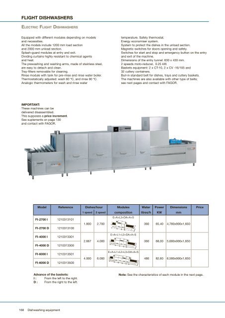 DISHWASHING EQUIPMENT - fagor