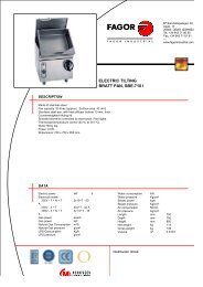 Tilting Bratt Pan - Fagor Industrial