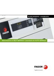 Blanchisserie en SELF-SERVICE / Lavandaria de ... - Fagor Industrial