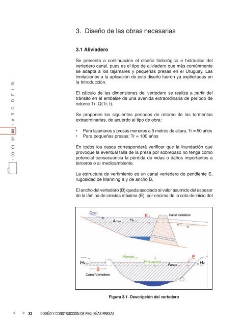 Manual de diseño y construcción de Pequeñas presas (DINAGUA)