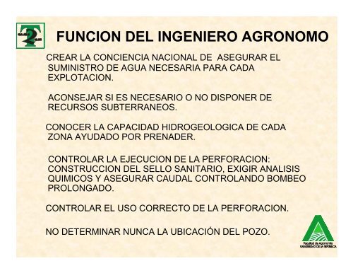 HIDROGEOLOGÍA: