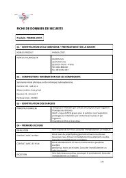 FICHE DE DONNEES DE SECURITE - Fagron