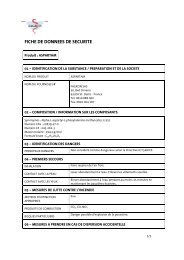 FICHE DE DONNEES DE SECURITE - Fagron