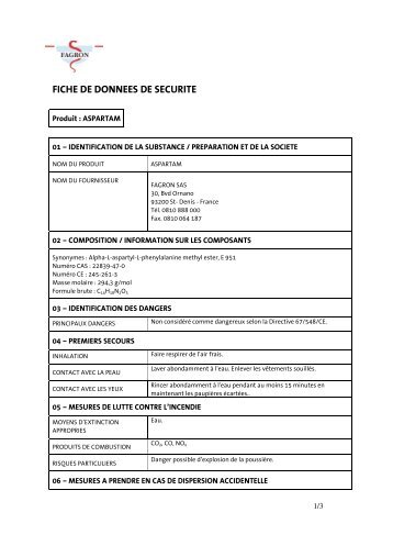 FICHE DE DONNEES DE SECURITE - Fagron