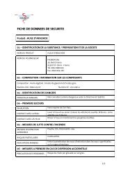 FICHE DE DONNEES DE SECURITE - Fagron