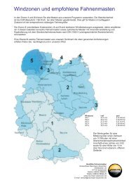 Windzonenkarte - Fahnenmasten-Shop