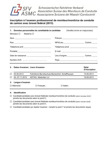 Formulaire d'inscription (PDF)