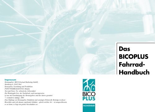 Das BICOPLUS Fahrrad- Handbuch - Per Pedal