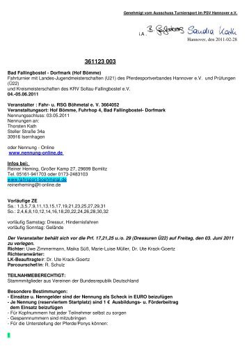 361123003 Bad Fallingbostel Ausschreibung - Fahr- und ...