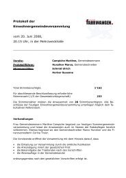 Das Protokoll als PDF-Download - Fahrwangen