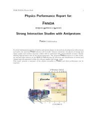 Physics Performance Report for: PANDA Strong Interaction Studies ...