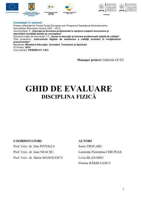 GHID DE EVALUARE