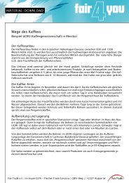 Wege des Kaffees - Fair4You