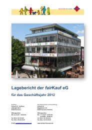 Berichte aus dem Diakonischen Werk, - fairkauf Hannover