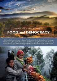 FOOD and DEMOCRACY - Multiple Choices