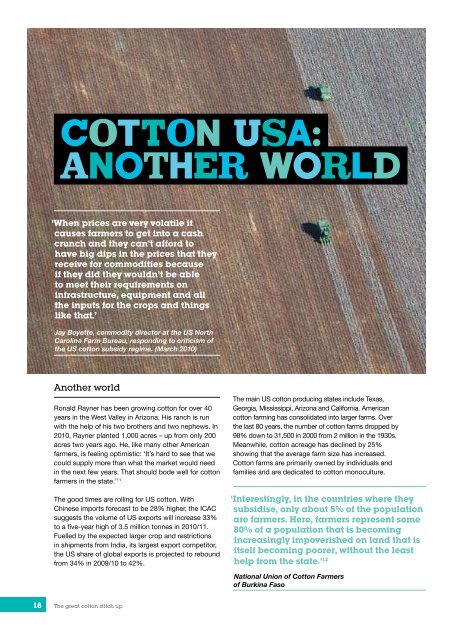 the great cotton stitch-Up - The Fairtrade Foundation